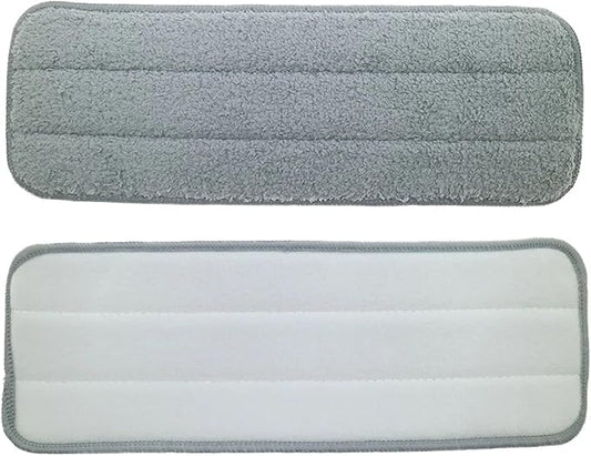 Mop Compatible with Deerma TB500 TB800 Compatible with Xiaomi Mijia Deerma Water Spray Mop 360 Rotating Cleaning Cloth Head Wooden Carbon Fiber Cloth(2 PCS)