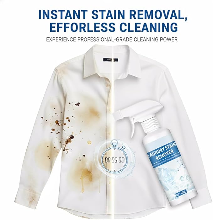 2026 New Cloth Cleanse Clothing Emulsifier, Non-ionic Laundry Pre-Treatment, 300ml Natural Cleanse Emulsifier Spray, Gentle Fabric Cleaner Restores Color, No Damage Spot Cleaner (2pcs)
