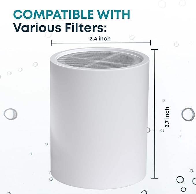 AquaHomeGroup 20-Stage Premium Shower Filter Replacement Cartridge with Spin Propeller 2-Pack (No Housing) - Water Filter Refill Compatible with Any Shower Filter of Similar Design 15 and 20 Stages