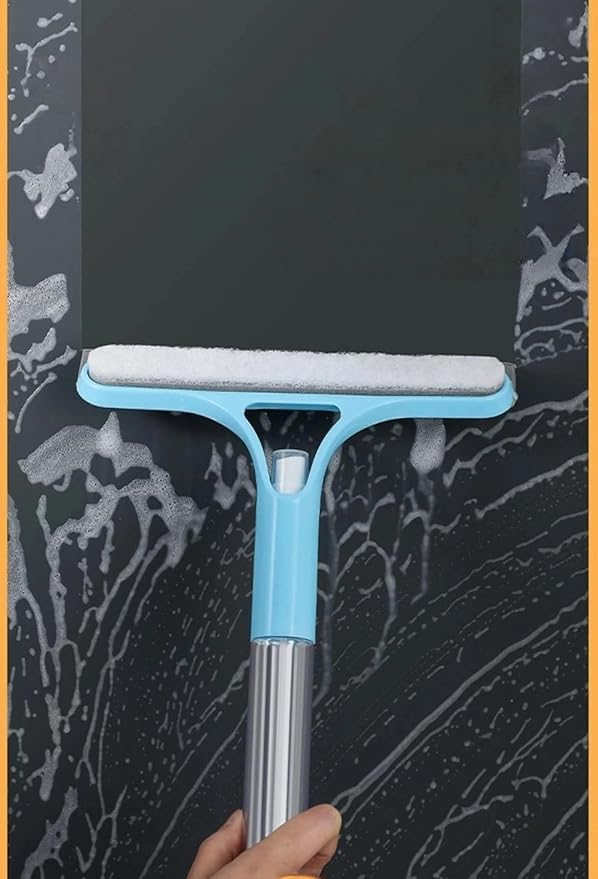 Short Handle Handheld Water Spray Window Scraper with Nozzle Window Scraper Glass Mirror Cleaner