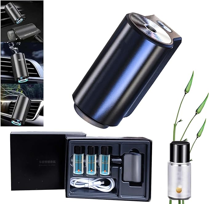 Smart Car Air Freshener Diffuser, Aromatizante para Carro Inteligente Intelligent Car Aroma (Diffuser+1pcs Oils,Lavender)
