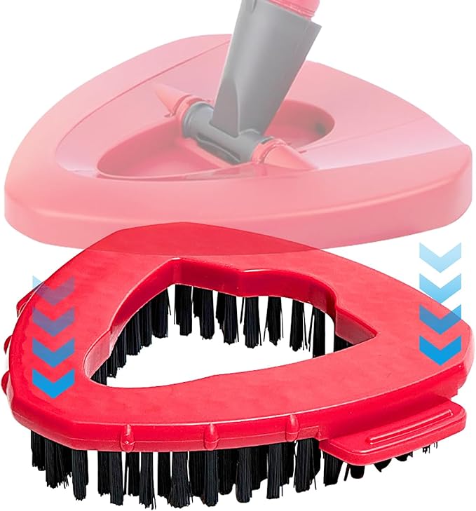 Spin Mop Replacement Head Base Scrub Brush Floor Scrub Brush | Triangle Floor Scrubber Mop Replace Head Base,Microfiber Spin Mop,Floor Scrubber,Hard Bristle Cleaning Brush for Kitchen,Tile,Hard Floor