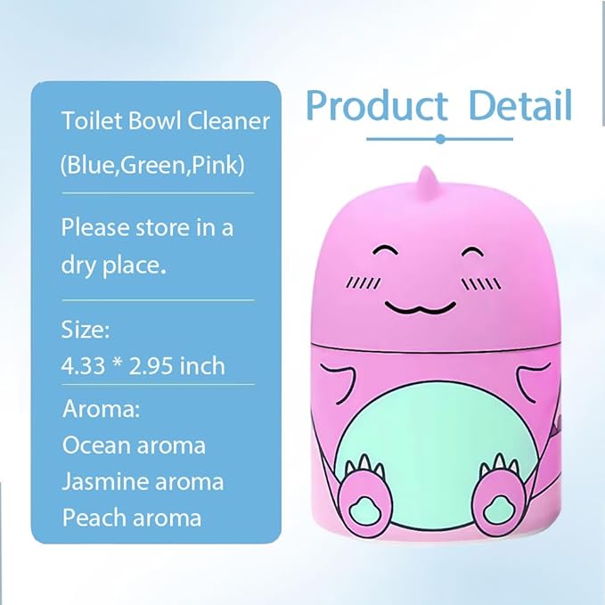 Toilet Cleaner & Toilet Deodorizer, Super Strong Toilet Bowl Cleaner for Removing Dirt, be Used for A Long Time (Rose Red, 1Pc)