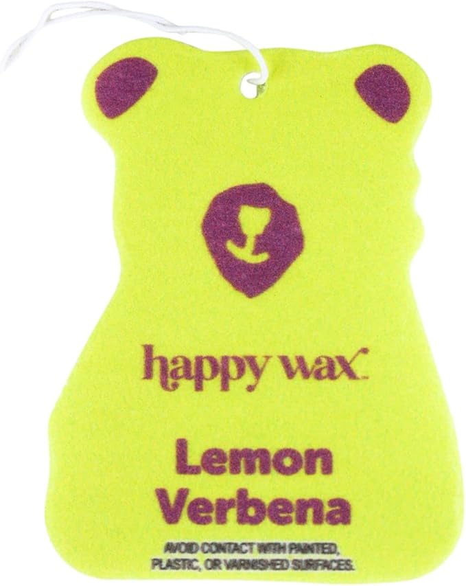 Happy Wax Relax and Refresh Mix Hanging Car Cub Air Fresheners Infused with Natural Essential Oils, 4 Ct. Variety Pack - Contains Calming Lavender, Fresh Cotton, Lemon, and Vanilla Sandalwood
