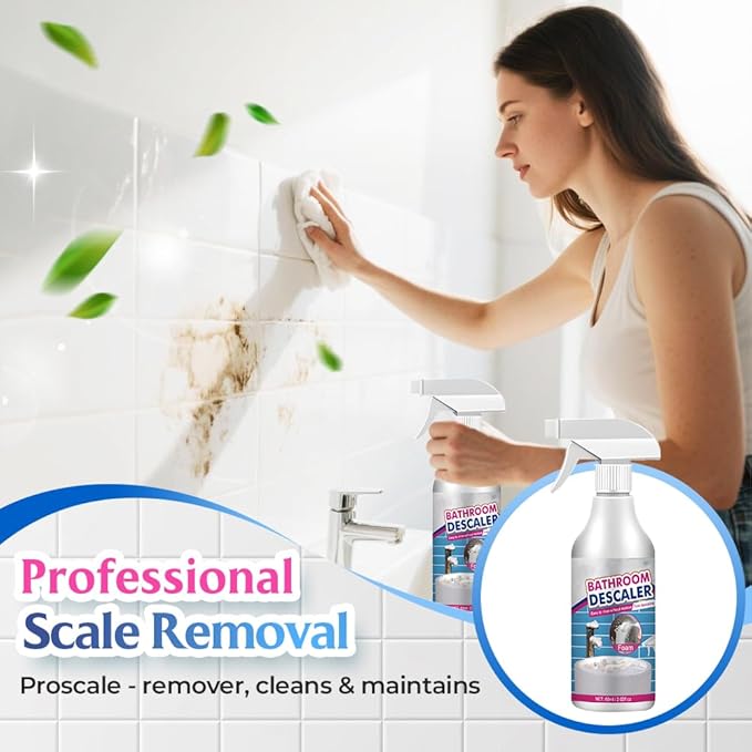 Bathroom Descaler Foam Cleaner, 2026 New Foam Spray Cleaner, Multipurpose Stubborn Stains Remover for Kitchen Bathroom, Hard Water Stain Remover for Home Use (1 Pcs)