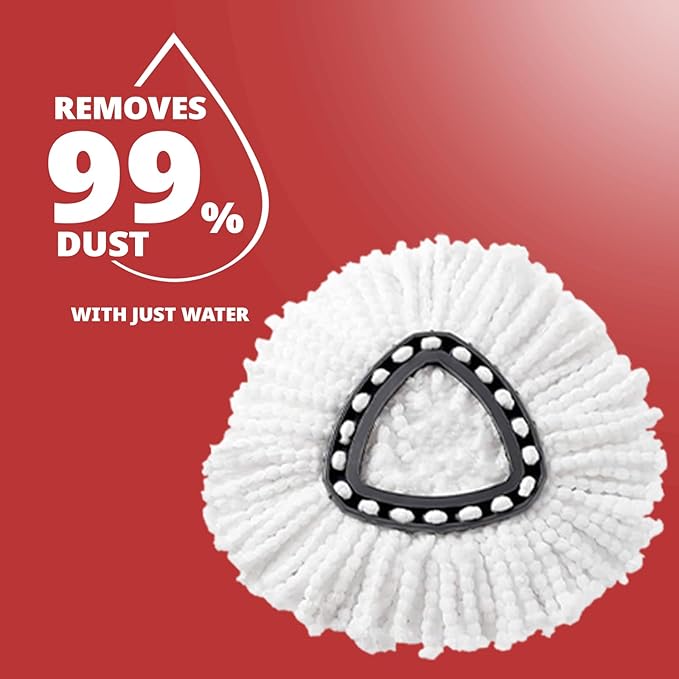 3 Pack Spin Mop Replacement Head + 3 Pack 40% More Cleaning Power Mop Replace Head for Ocedar Easy Wring 1-Tank System