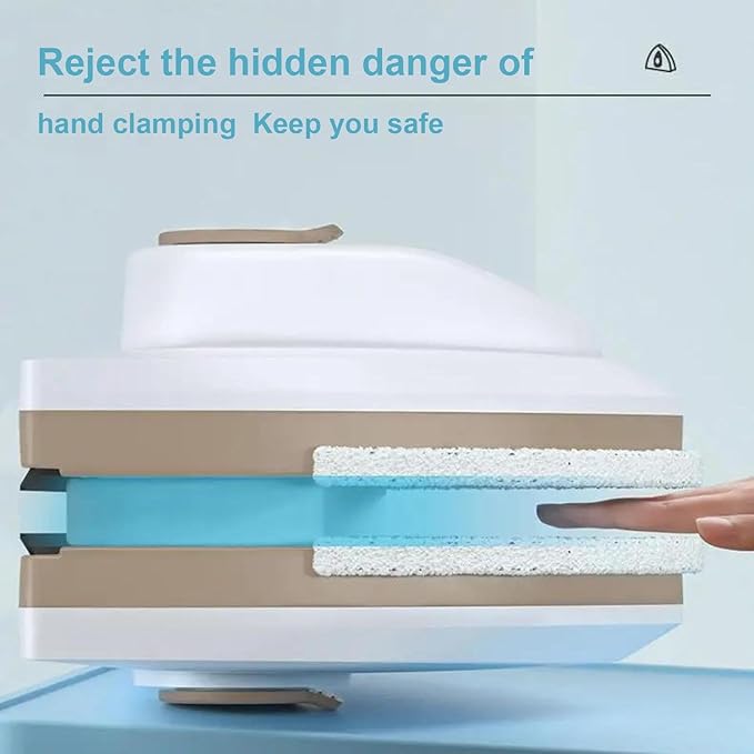 Magnetic Window Cleaner Brush Double Sided Magnetic Glass Cleaner Water Storable Glass Window Brush Cleaning Household Tools Multifunctional Double Layer Glass Cleaning