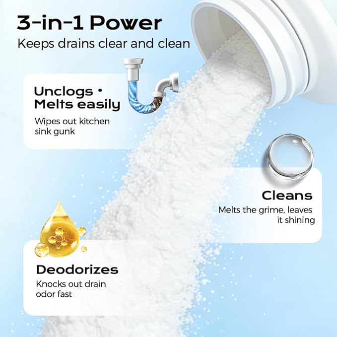 Powerful Unclogging Sink Hair Cleaner, 2026 New Drain Clog Remover, Sink Drain Cleaner for Kitchen and Pipes Cleaning Tool (2)