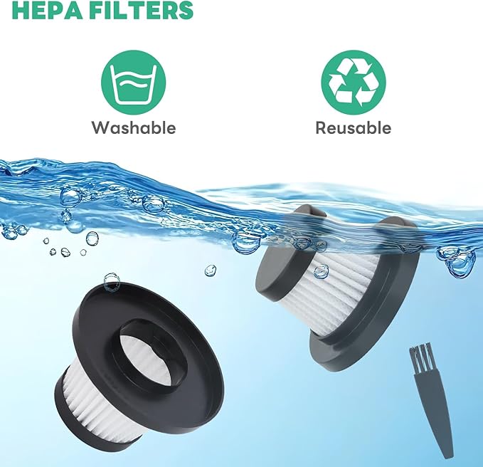 Hepa Filter Replacement for Handheld Vacuum Cleaner as Seen on TV: Washable and Reusable Filters Fit for Compact Cordless Handheld Vacuum Cleaner (14 Pack)