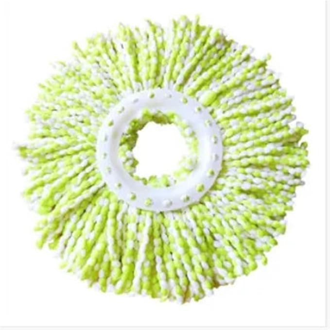 Rotating Mop Replacement Cloth Spin for Wash Floor Squeeze Mops Lazy Utensils Rag Cleaning Tools Household Cloths Microfiber(Gn)