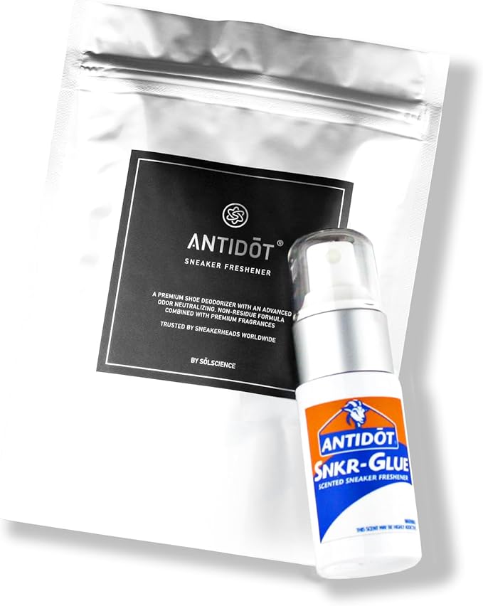 Deadstock Glue Scented Shoe Deodorizer for Sneakerheads by ANTIDOT - Advanced Shoe Freshener Spray Collection | New Sneaker Smell Shoe Odor Neutralizing Formula (SNKR-GLUE)