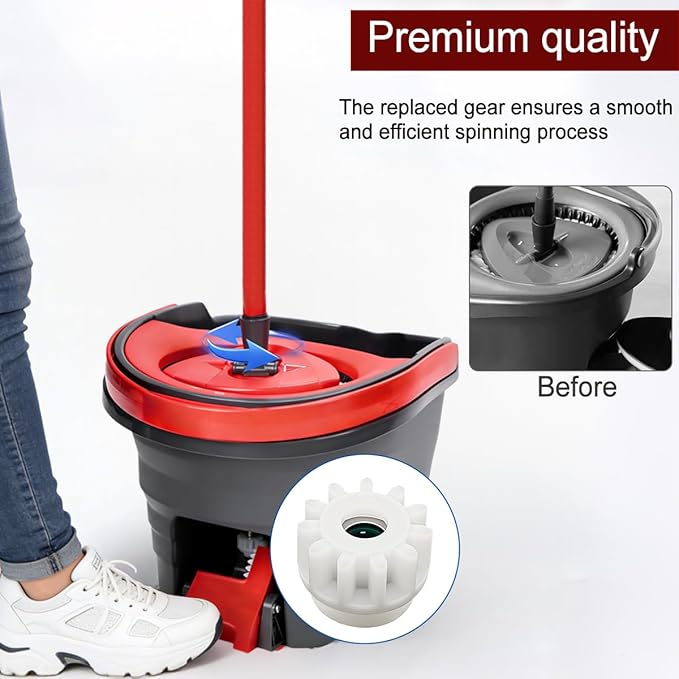 Easy Mop Pedal Bearing Replacement, Spin Mop Bucket Gear - One Way Clutch Bearing Bucket Gear Sprockets Repair Compatible with OCedar/Vilida and Most Market Rotation Mops Systems (3 Pack)