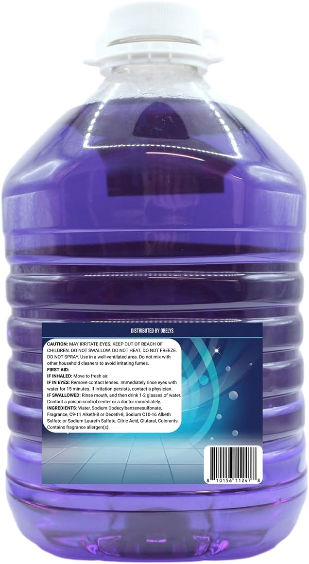 Lavender Scented Multi-Purpose Cleaner - 128 Fl OZ (1 Gallon) Concentrate for Home & Commercial Use - 2x Concentrated - Long Lasting, Fresh Floral Scent