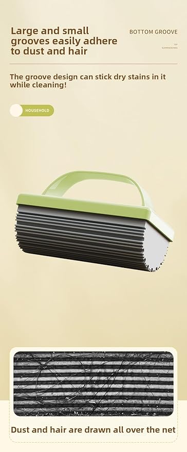 Dual Purpose Bathroom Cleaning Mop, Heavy-Duty Cellulose Sponge for Kitchen - Super Absorbent, Stain Remover & Countertop Cleaner, Mint Green
