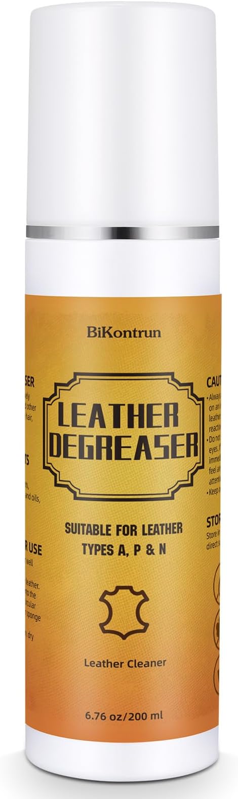 Leather Cleaner Degreaser – Quick Spray & Wipe Formula for Car Seats, Sofas, Handbags, Jackets & Shoes – Removes Grease & Oil, Gentle Leather Care, No Residue, Easy to Use