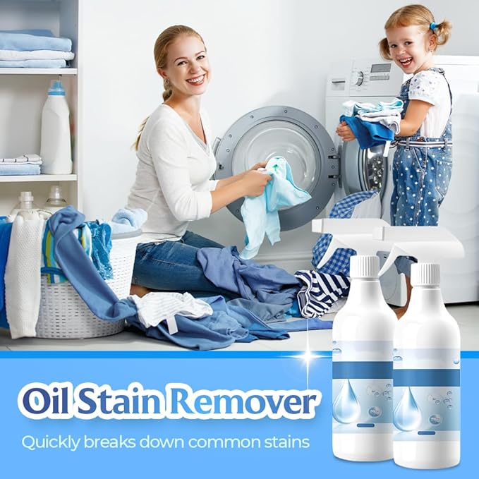 Clothing Emulsifier, 2026 New Non Ionic Laundry Stain Remover Spray, Multi-Purpose Powerful Laundry Stain Remover Fabric Cleaning Solution for Clothes and Shoes (3PCS)