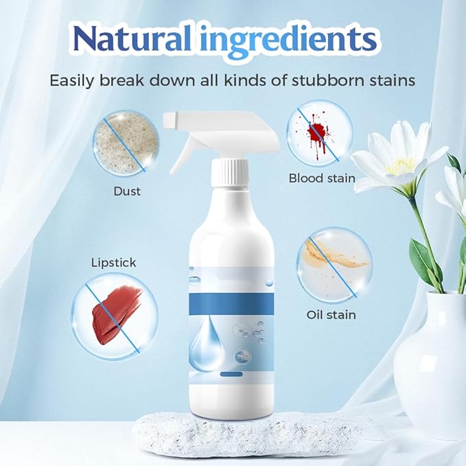 Clothing Emulsifier, 2026 New Non Ionic Laundry Stain Remover Spray, Multi-Purpose Powerful Laundry Stain Remover Fabric Cleaning Solution for Clothes and Shoes (3PCS)