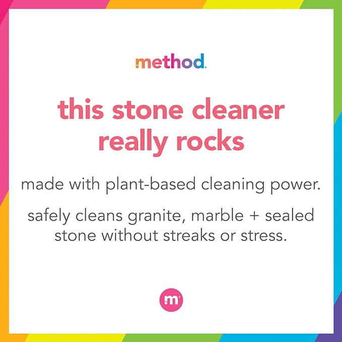 Method Daily Granite Cleaner Spray, Apple Orchard, Cleaning Agent for Granite, Marble, and Other Sealed Stone, 28 oz Spray Bottle (Pack of 1)