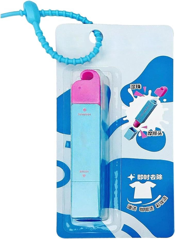 Instants Stain Removers Stick, Stain Remover Travel Size Pen for Clothes, Double-Ended Spot Cleaner Cleaning Tools, 12Ml Portable Fabric Cleaner for Camping Picnic Outdoor Food Grease Oil BBQ