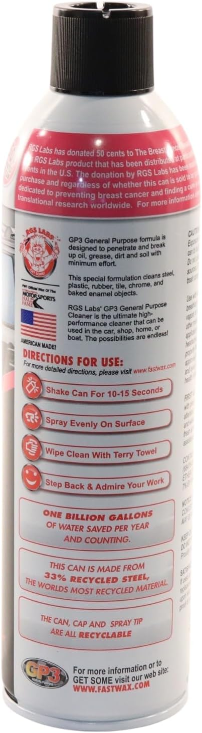 GP3 General Purpose Cleaner (17.5 oz, 6-Pack / 105 oz Total) | Bulk Multi-Surface Cleaning Solution for Commercial, Industrial & Household Use