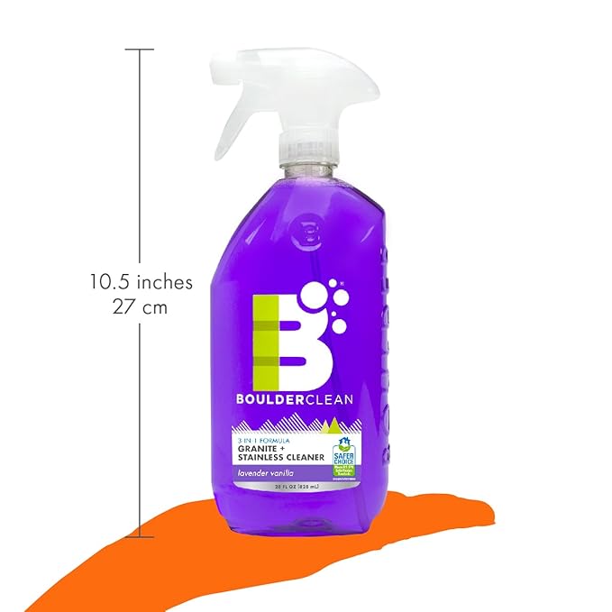 Boulder Clean Lavender Vanilla Granite & Stainless Steel Cleaner, 28 FZ