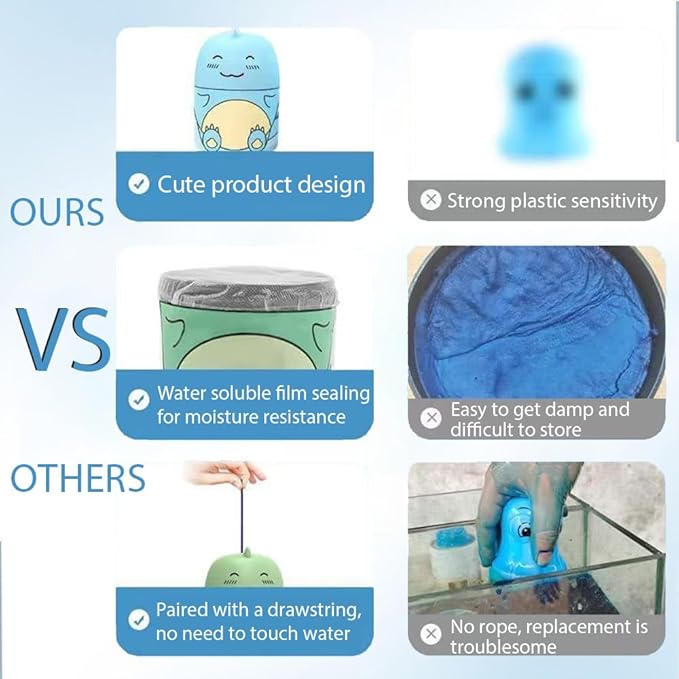 Toilet Cleaner & Toilet Deodorizer, Super Strong Toilet Bowl Cleaner for Removing Dirt, be Used for A Long Time (3 Pcs)