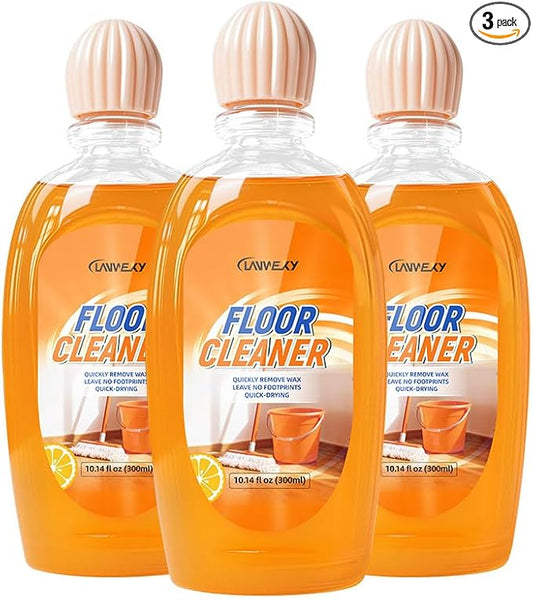 Upgraded Enzyme Floor Cleaner, Fast Drying Mop Soap, Acid-Free Formula, Wood Tile Laminate Marble Shower Bathroom Floor Cleaning Solution (3 bottles【value pack】)