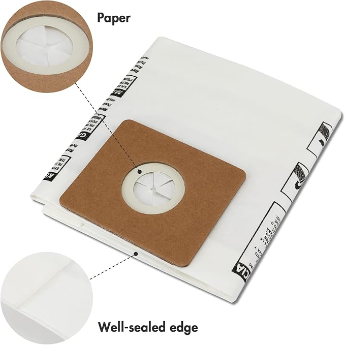Shop-Vac 9066733 Disposable Filter Bags, Fits 1-1.5 Gallon Tanks, Dry Pick Up Only, White, 3 Count (Pack of 5)