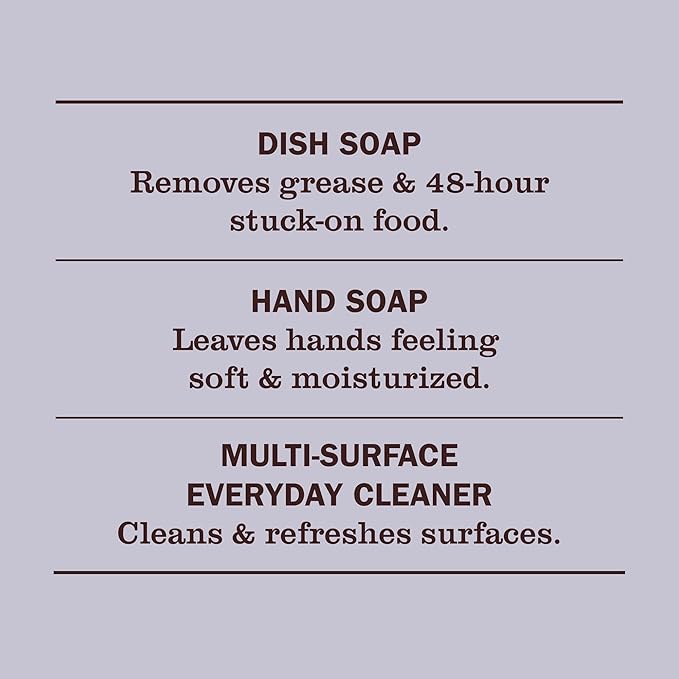 Mrs. MEYER'S CLEAN DAY Kitchen Basics Set, Honeysuckle Scent Cleaning Supplies includes Hand Soap (12.5 Fl Oz), Dish Soap (16 Fl Oz) and Multi-Surface Cleaner (16 Fl Oz)