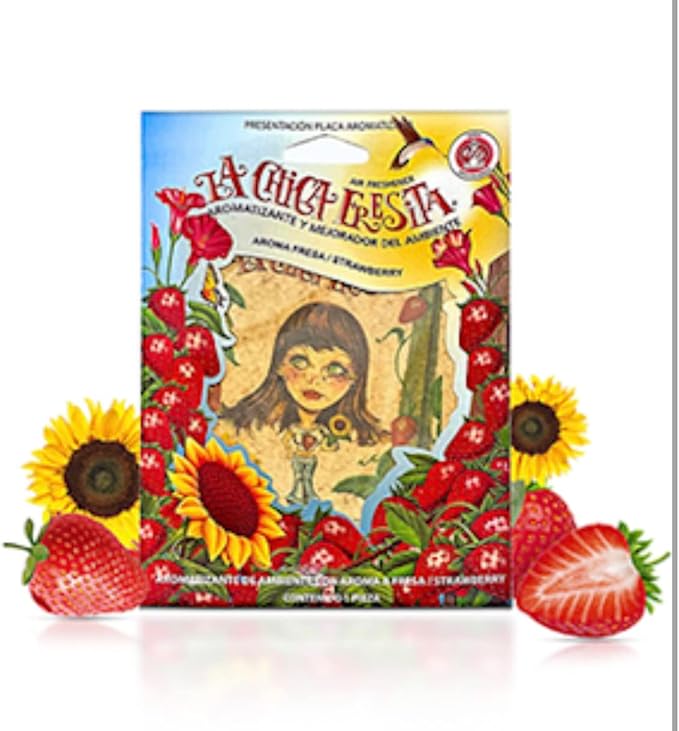 cf-5 5X The Original La Chica Fresita Automotive Air Freshener, Strawberry, 5 Piece