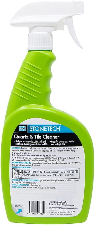 STONETECH Quartz & Tile Cleaner, 24OZ (709ML) Spray Bottle