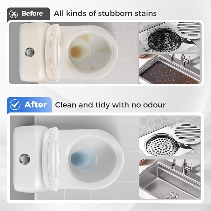 2026 Upgraded Sink and Drain Cleaner, Pipeline Dredging Agent, Sink and Drain Cleaner Powder, Multi-functional Fast-Acting Pipe Dredging Agent for Kitchen and Toilet Pipeline (2 PCS)