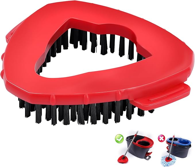 Scrub Brush for O Ceda EasyWring 1 Tank System,Mop Head Replacement,Spin Mop Replace Head Brush for Bathroom,Kitchen,Tub and Tile Cleaning(1pcs Brush for 1-Tank)
