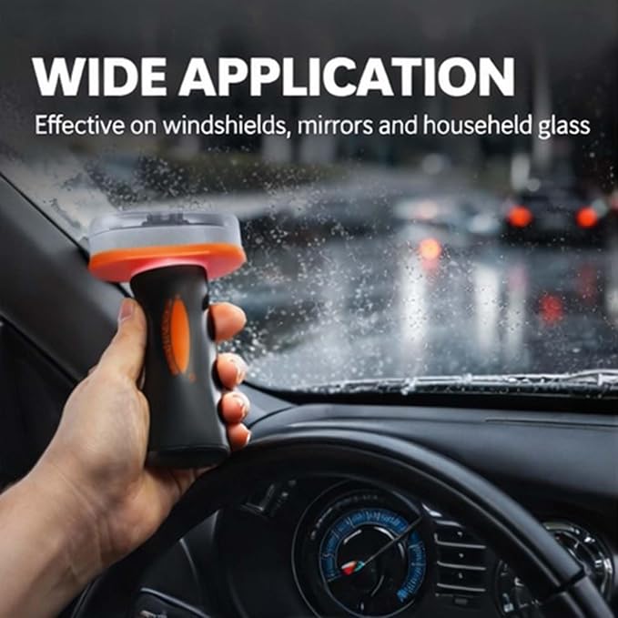 Glass Emulsion Cleaner, Handheld Glass Oil Film Remover,Multi‑Surface Oil Film Cleaning Brush For Auto & Household Glass. (1PCS)