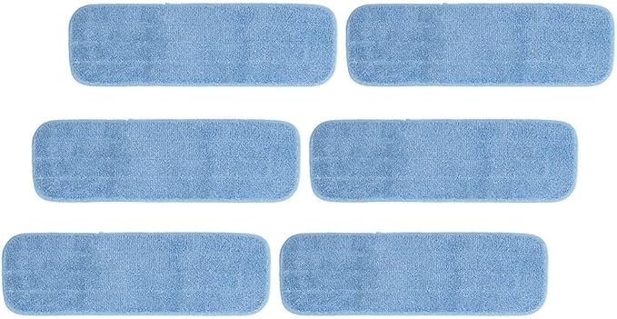 Replacement Washable Microfiber Cleaning Pads for Spray Mops, 45 x 14 cm Floor Mop Refills for All Hard Floor Surfaces, Machine Washable and Reusable Mop Head Covers for Wet or Dry Use