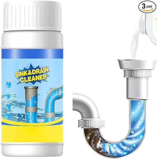 Sink and Drain Cleaner Powder, 2026 New Multi-functional Pipeline Dredging Agent Sink Drain Cleaning Powder for Kitchen,Bathroom,Toilet,Pipe Maintenance (3)