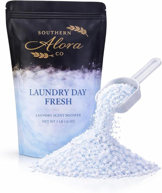 Laundry Scent Booster Powder – Long Lasting Laundry Fragrance Booster, Washer Scent Booster & Laundry Odor Eliminator, Natural Fabric Freshener, HE Washer Safe (Laundry Day Fresh)
