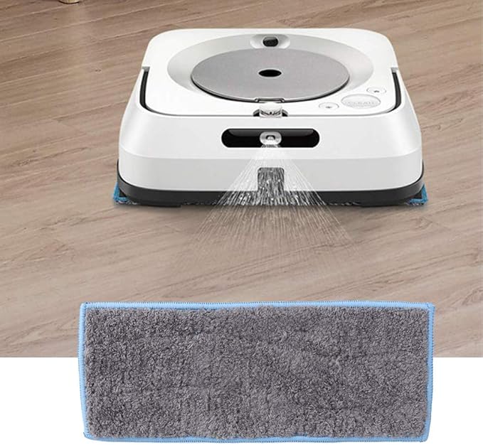 26.7 x 10.6 cm / 10.5 x 4.2 in Robot Cleaner Mop Cloth Non Woven Fabric Cleaning Mopping Cloth Robot Cleaner Accessories Replacement Parts Fit for M6