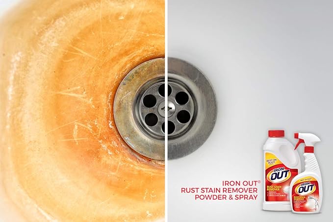 Iron Out Rust Stain Remover Spray Gel, 16 Fl. Oz. Bottle 3-Pack