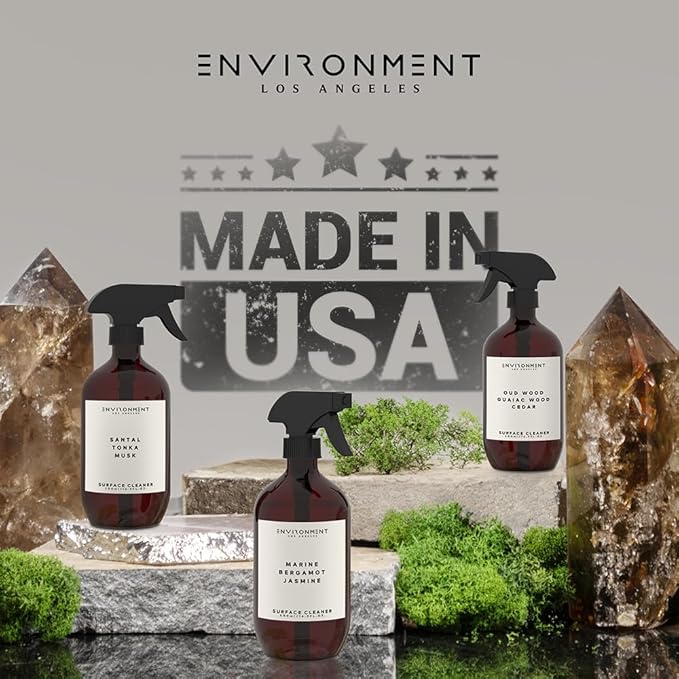 ENVIRONMENT Stone Candles Petitgrain | Carnation | White Cedar All-Purpose Cleaner