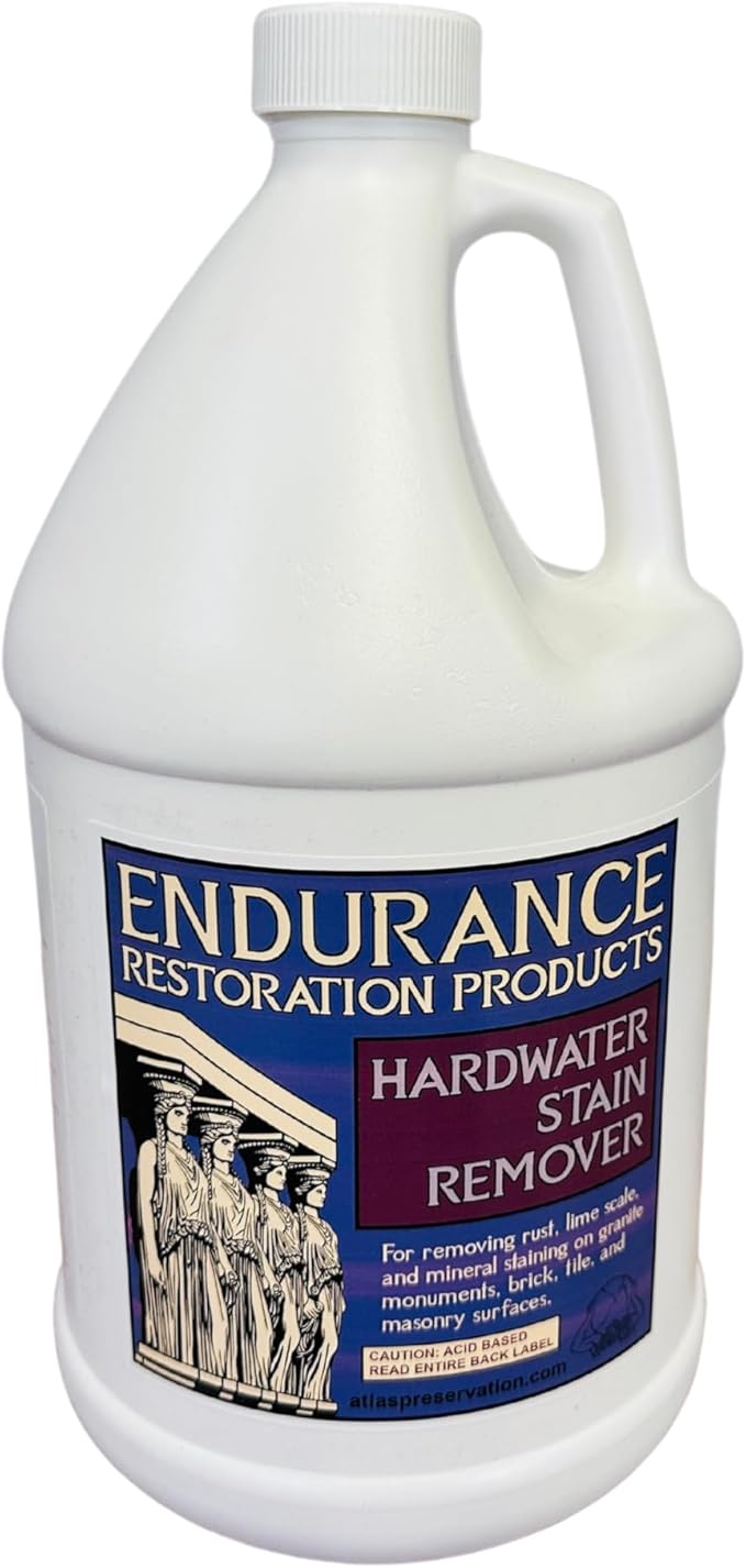 Generic Endurance Hardwater Stain Remover - Remove Hardwater Staining from Brick, Block, Granite, Grout, Clay Tile and More! - 1 Gallon