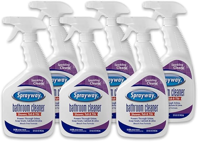 Sprayway Bathroom Cleaner | Tub & Tile, 32oz | Removes Soap Scum, Hard Water Stains, and Mildew | Powerful Foaming Action for Bathroom Surfaces