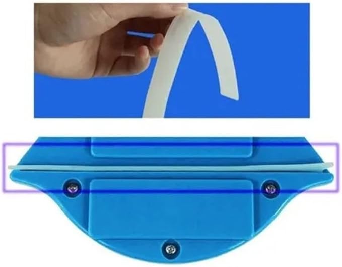Magnetic Window Cleaner, Magnetic Windshields Cleaner Tool, Blue Triangle Shape Single Sided Magnetics Glass Wiper Washing Brush Tool P3‑8mm