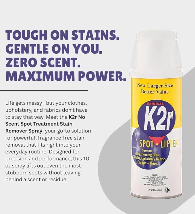 K2r No Scent Spot Treatment Stain Remover 10 oz Spray