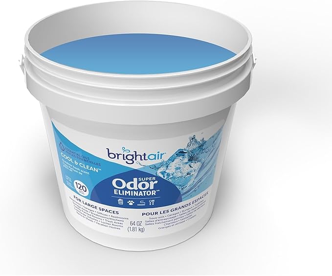 Bright Air Super Odor Eliminator Gel, Fresh Scent, 64 Oz. Tub (900129)