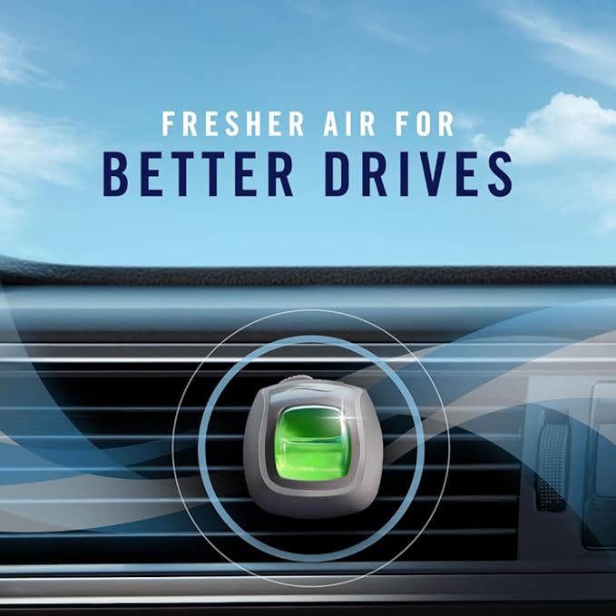 Febreze Car Air Freshener, Odor-Fighting Automotive Vent Clip, Gain Original Scent, 3 Count