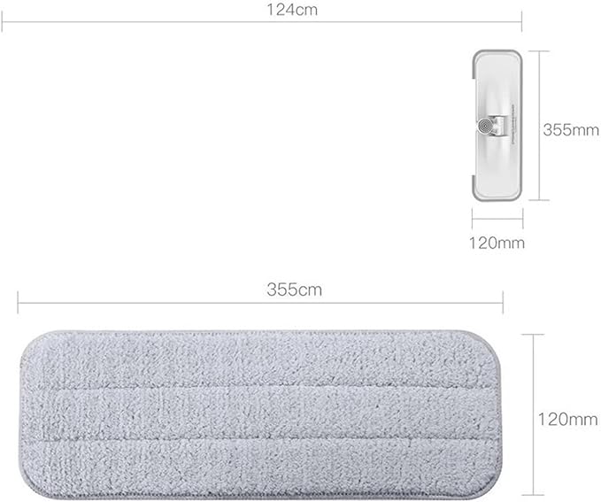 Replacement Vacuum Cleaner Mop Cloth, Compatible For Deerma TB500 TB800, Water Spray Mop 360 Degree Rotating Cleaning Cloth(12pcs)