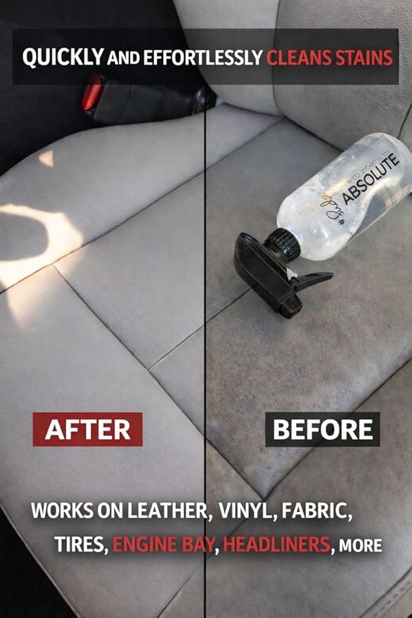 Absolute All Purpose Cleaner - Cleans leather, fabric, tires, wheels, engine bay, vinyl, shoes, + more - 16 oz.