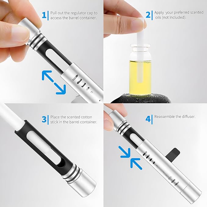 iPick Image for Dodge Scat-Pack Full Color Car Vent Air Freshener Clip - Official Licensed Silver Aluminum with Adjustable Window + 10 Refill Sticks