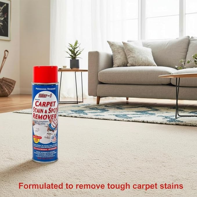 Carpet Spot Remover, Stain and Red wine Remover and Spot Treatment for Oil, Grease, Urine, Cleaning Performance for Rugs, Upholstery, Fabrics Pack of 1